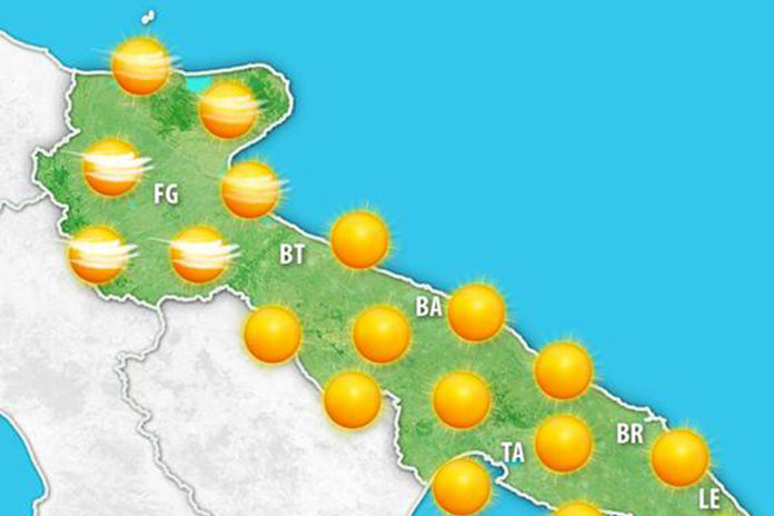 Previsioni meteo per il 29 settembre